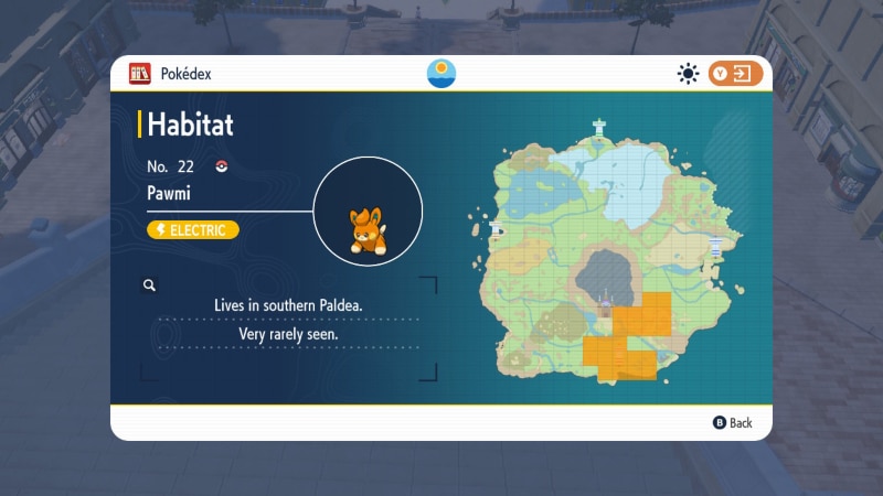 Pawmi in Pokemon Scarlet and Violet