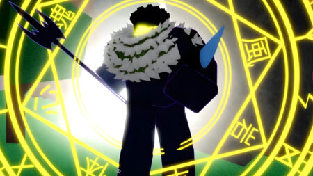 How to Get Fragments Fast in Blox Fruits Roblox A player stands surrounded by a magical circle in Blox Fruits