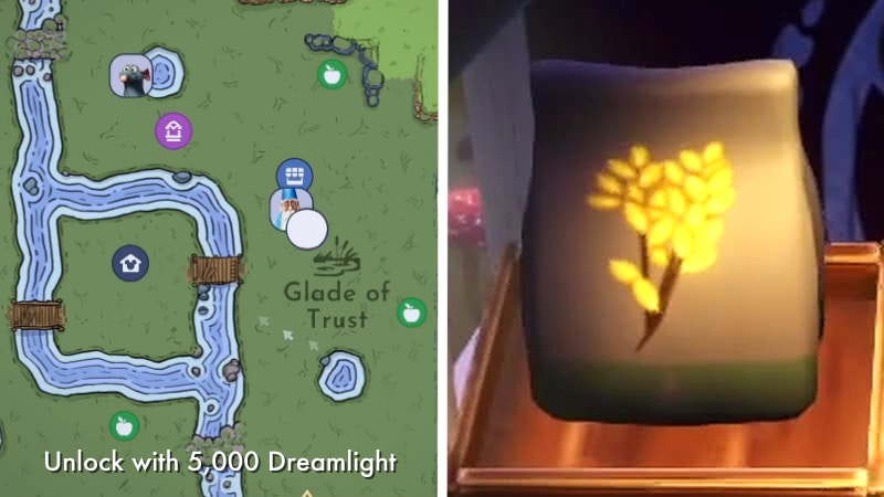 Buying Rice Seeds in the Glade of Trust in Dreamlight Valley