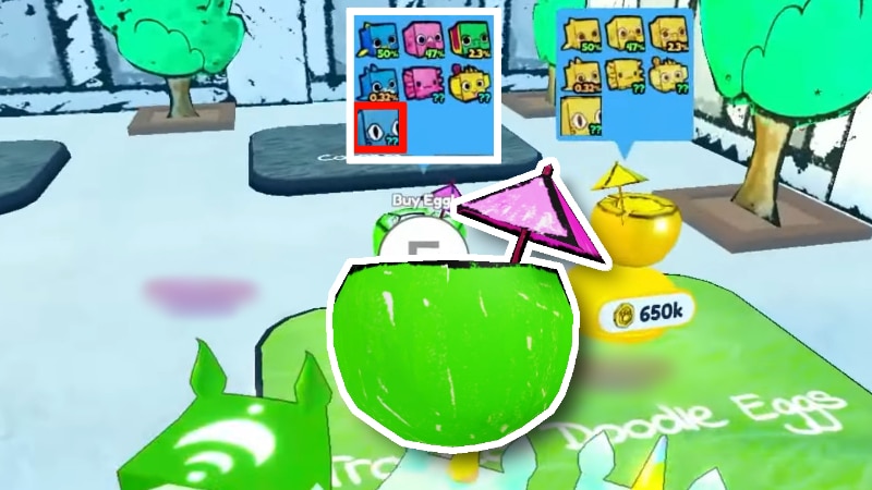 Buying a Tropical Doodle Egg to Hatch the Huge Doodle Cat in Pet Simulator X Roblox