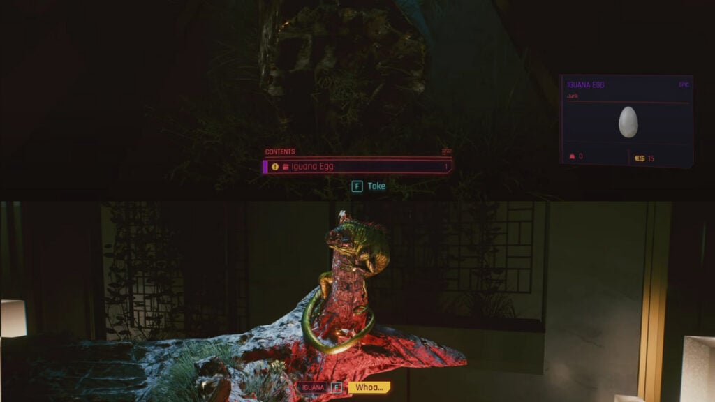 cyberpunk 2077 pet iguana