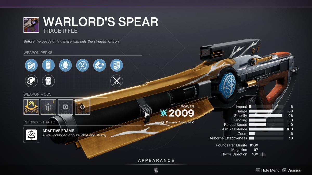 Warlord's Spear Weapon