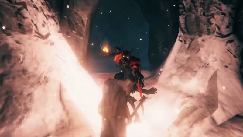 Encountering a Cultist in Valheim