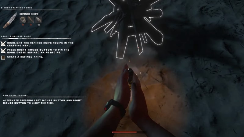 Fire Starter Minigame for A Campfire in Stranded Deep