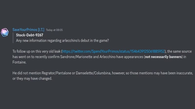 Genshin Impact Fontaine Harbingers Leaks shows who players have to deal with