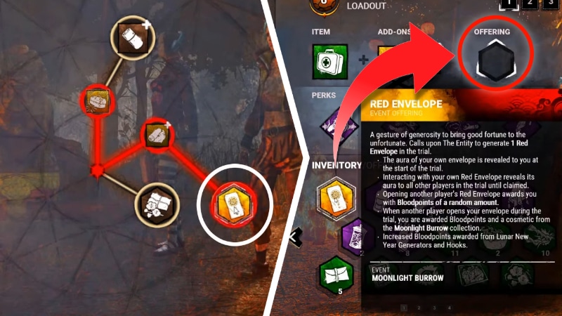 How To Unlock a Red Envelope in DBD Moonlight Burrow Event