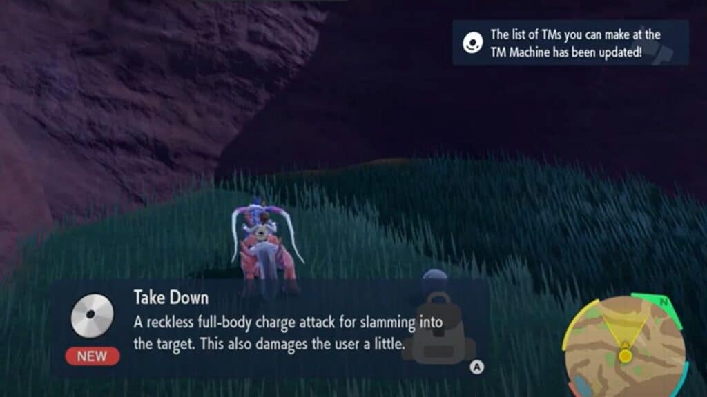 How to get TM 001 Take Down in Pokémon Scarlet and Violet How to get TM 001 Take Down in Pokémon Scarlet and Violet