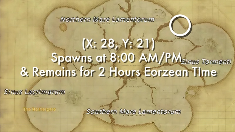 Ilmenite Map Location and Spawn Schedule in Final Fantasy XIV