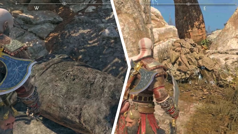 Kratos Finding A Dead Animal Slain by Soul Eater in In Plain Sight in God of War Ragnarok