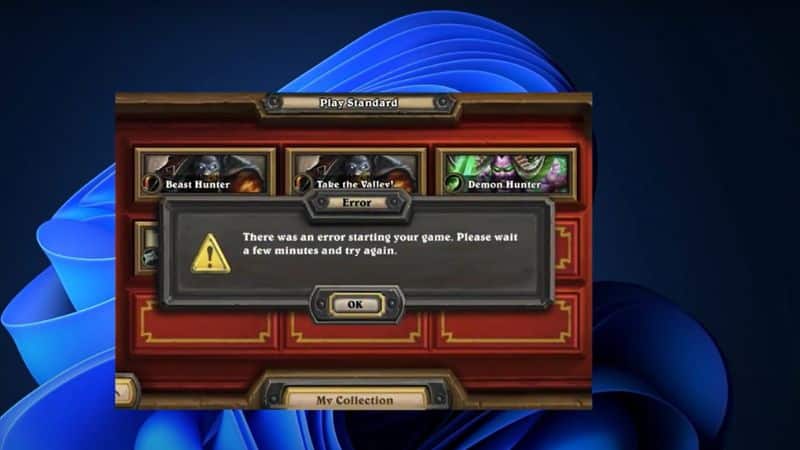 Error starting Game in Hearthstone