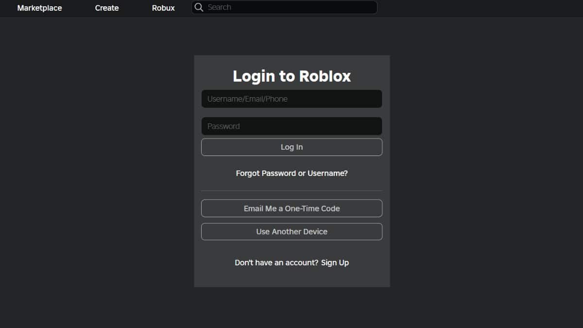 roblox login fix