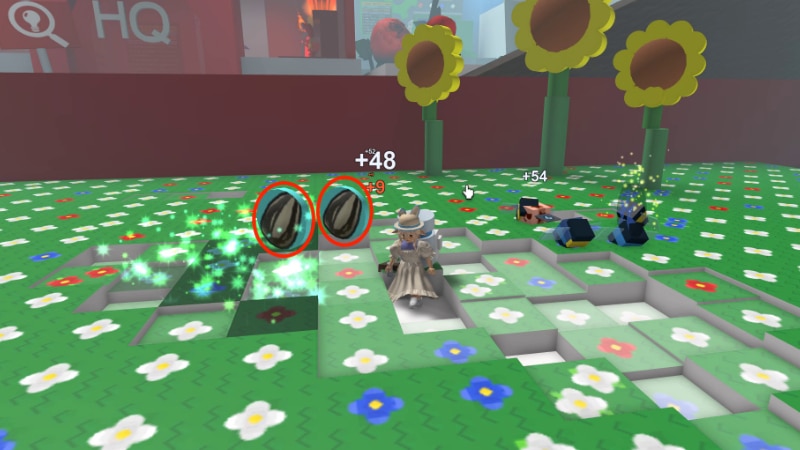 Finding Sunflower Seeds in the Sunflower Field of Bee Swarm Simulator Roblox
