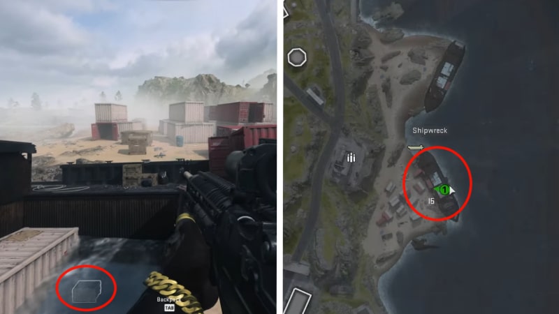 HMS Shipwreck Cache Key in Warzone 2 DMZ Map Location