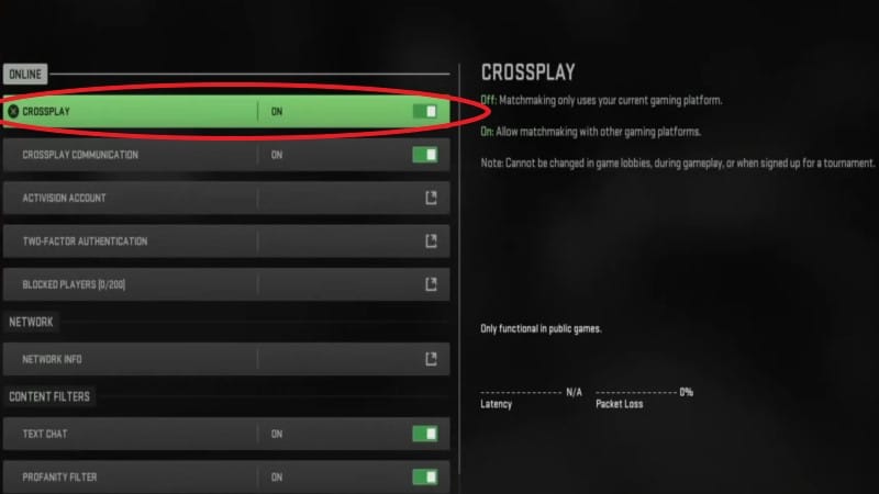 How to Fix "Failed Fetching Crossplay Friends List" in MW2