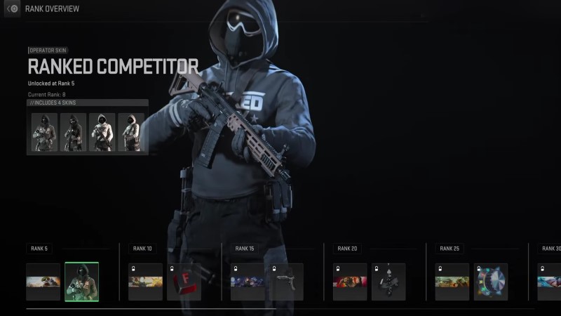 How to Equip Ranked Skin in MW2