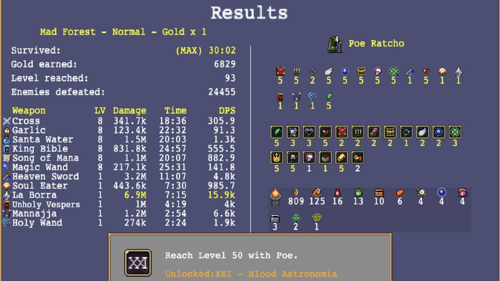 Vampire Survivors: Best Mad Forest Build