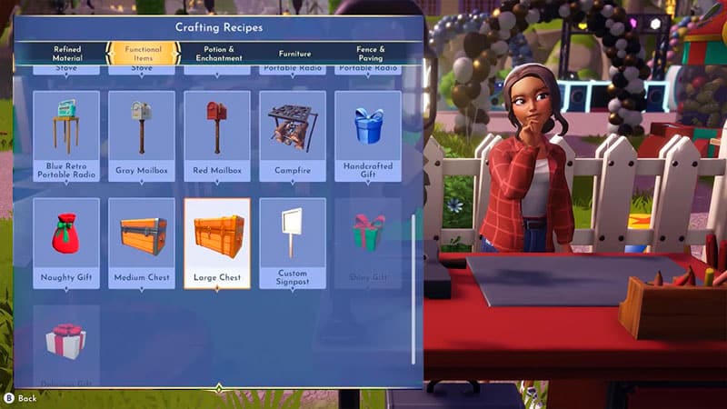 How to Craft Small, Medium, and Large Chests in Disney Dreamlight Valley