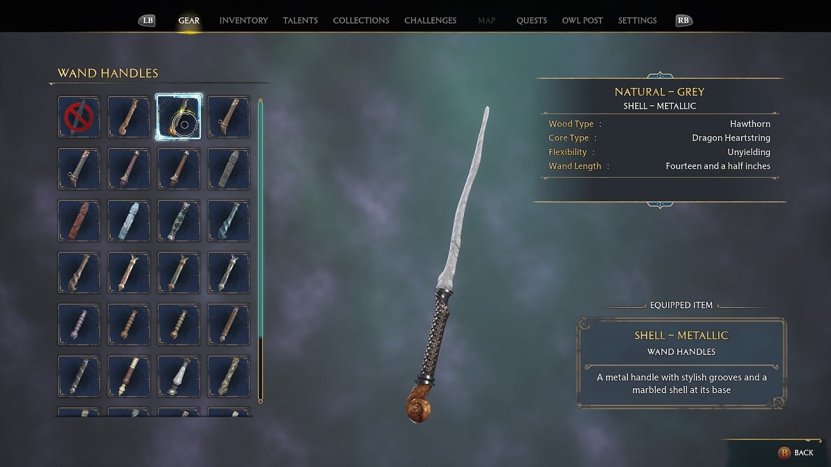 customizing wand handle in hogwarts legacy