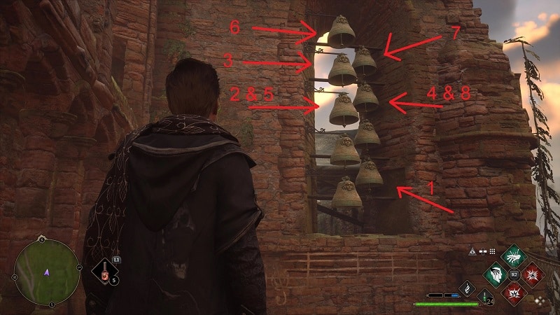 how to to complete solved by the bell in hogwarts legacy