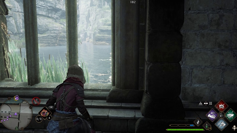 transfiguration courtyard window in Hogwarts Legacy