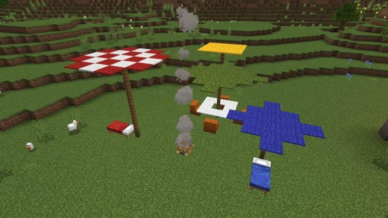 How to Build an Umbrella in Minecraft How to Build an Umbrella in Minecraft