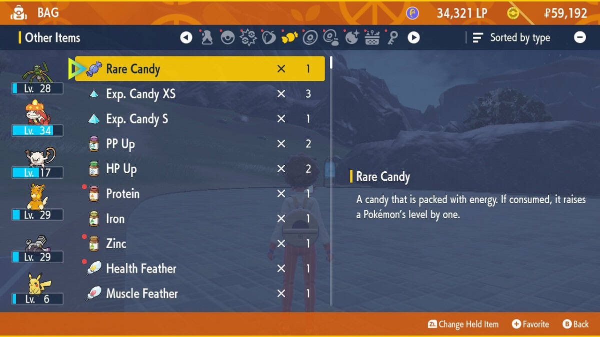 what is rare candy in pokemon scarlet and violet