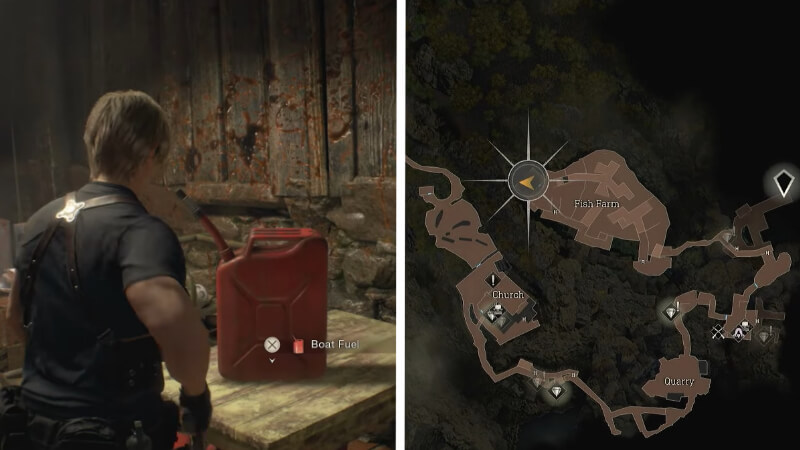Boat Fuel Map Location in Resident Evil 4 Remake