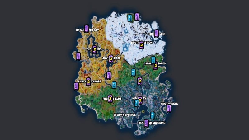 All Vending Machine Locations in Fortnite Chapter 4 Season 2