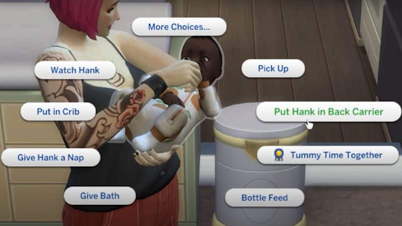 Baby Carrier in The Sims 4