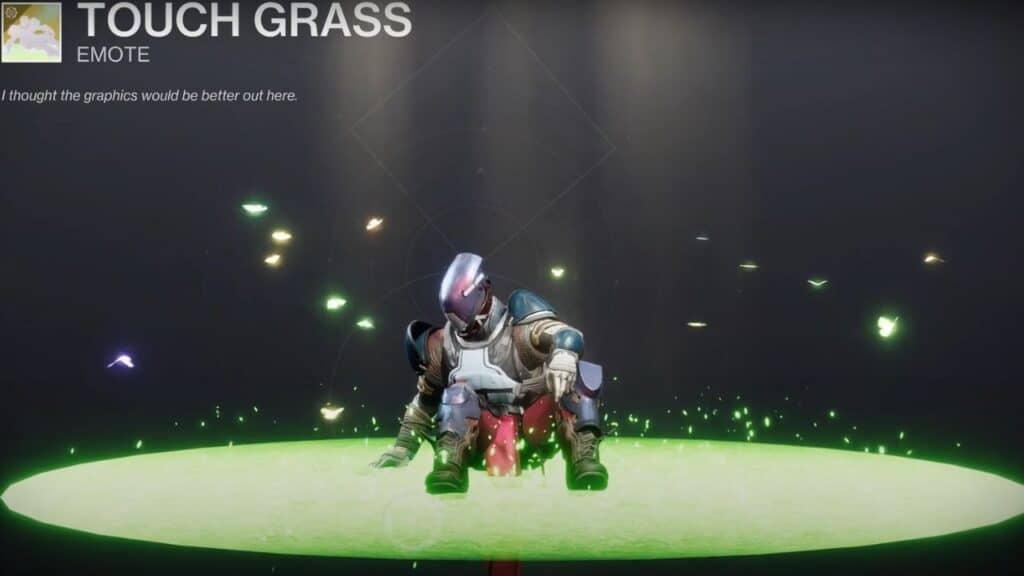 How to get the Touch Grass Emote in Destiny 2 How to get the Touch Grass Emote in Destiny 2