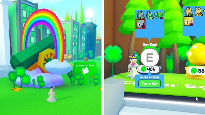 Huge Leprechaun Cat Egg in Pet Simulator X