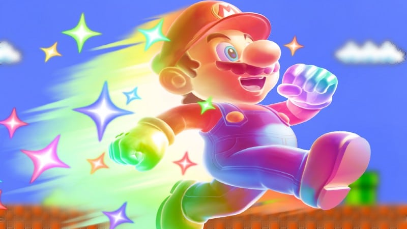 The invincibility star is a classic part of the Mario games
