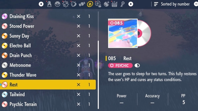 TM 085 Pokemon Scarlet and Violet