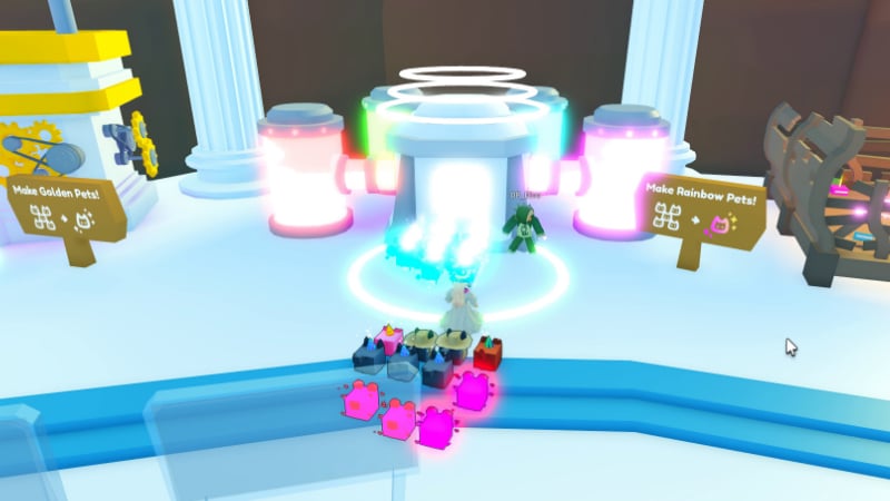 Rainbow Machine in Pet Simulator X Location in Roblox
