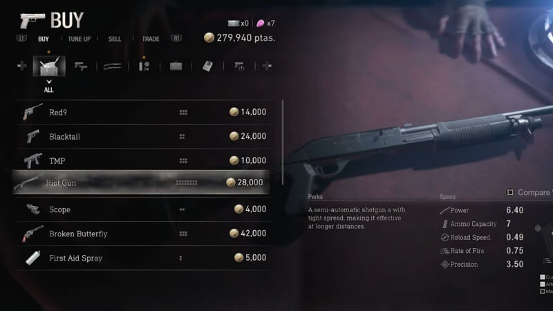 Resident Evil 4 Remake Riot Gun