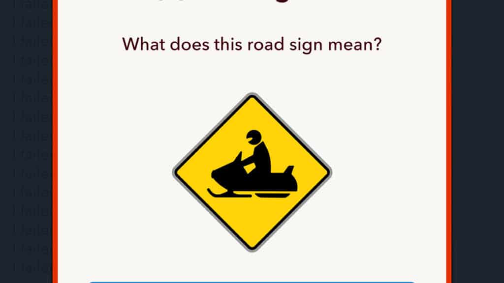 Snowmobile Crossing