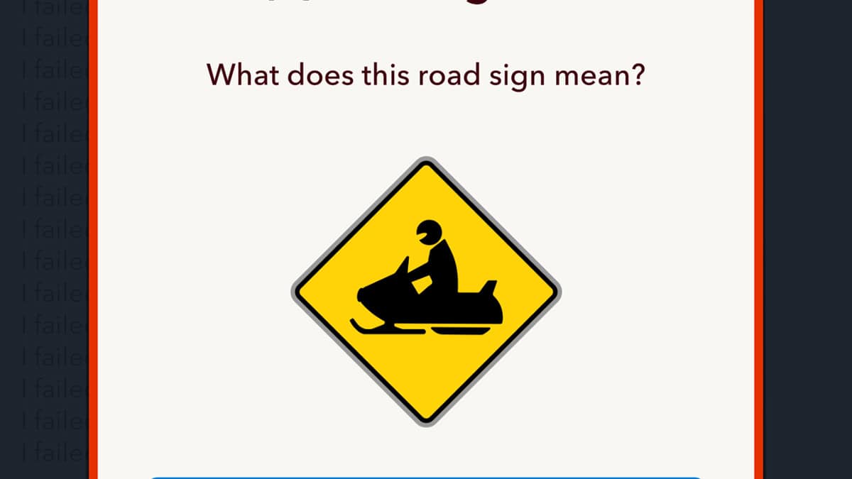 Snowmobile Crossing
