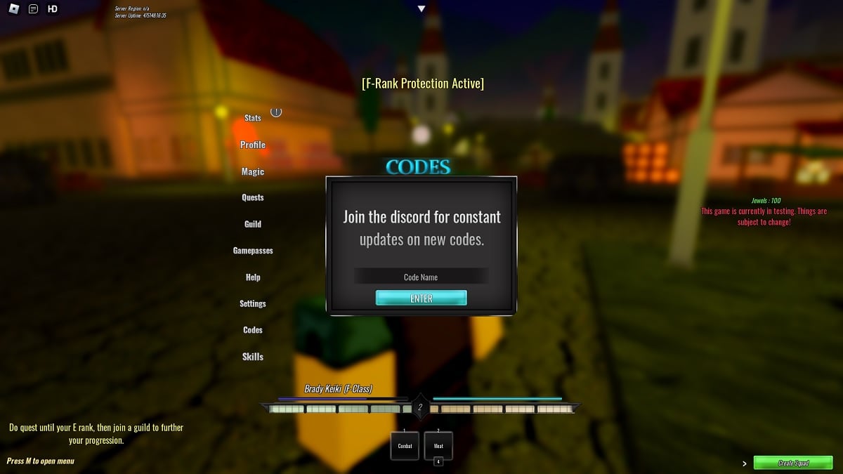 code redemption window in roblox fairy tail magic era