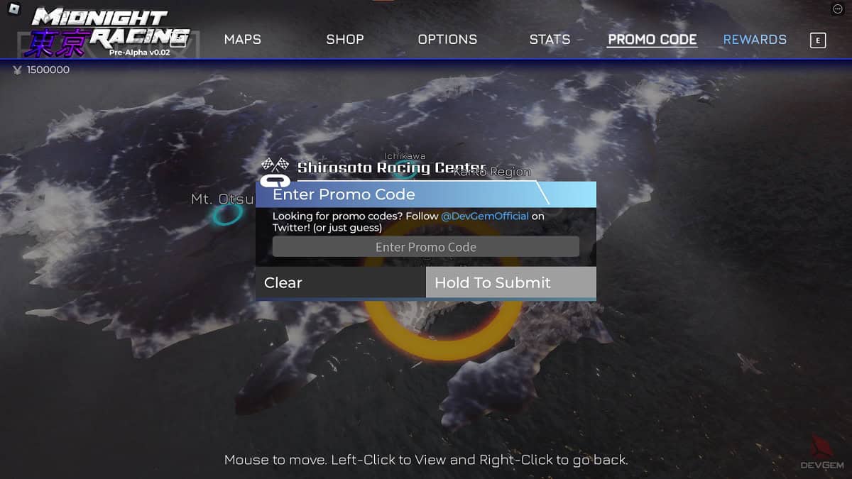 redeeming roblox codes in midnight racing tokyo