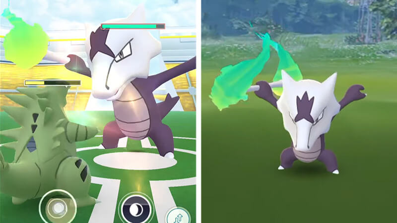 Defeating Alolan Marowak In Pokémon GO Raid