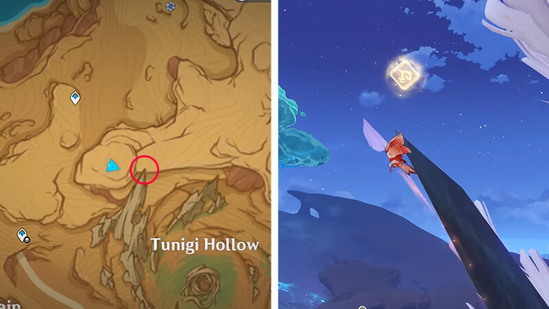 Fourth Lost Monument Fragments Quest Location in Genshin Impact