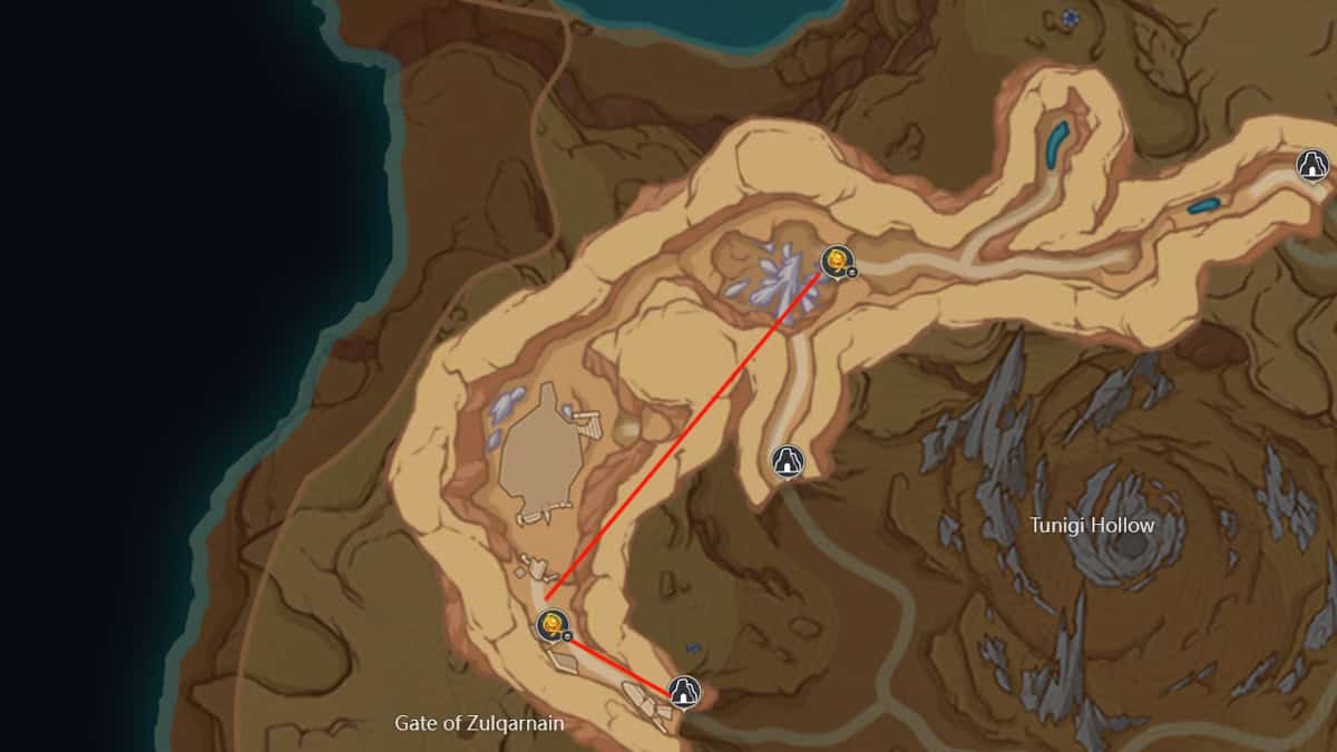 Amrita Pool's Plume locations in Gate of Zulqarnain.