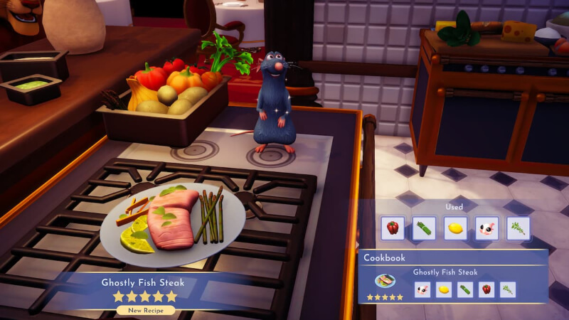 Make Ghostly Fish Steak in Disney Dreamlight Valley