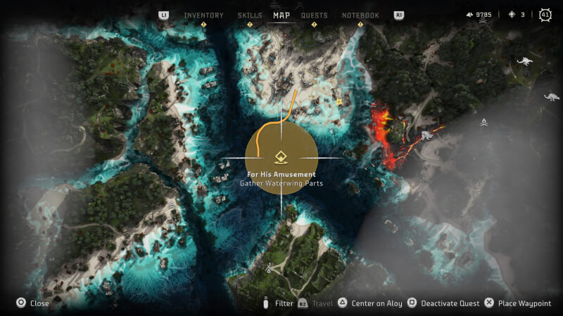 Horizon Burning Shores Waterwing Location