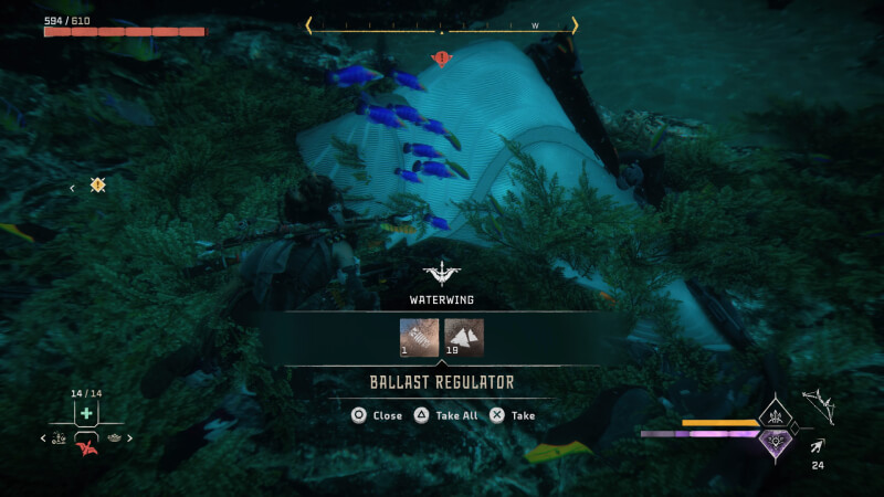 Horizon Forbidden West Waterwing Parts Location