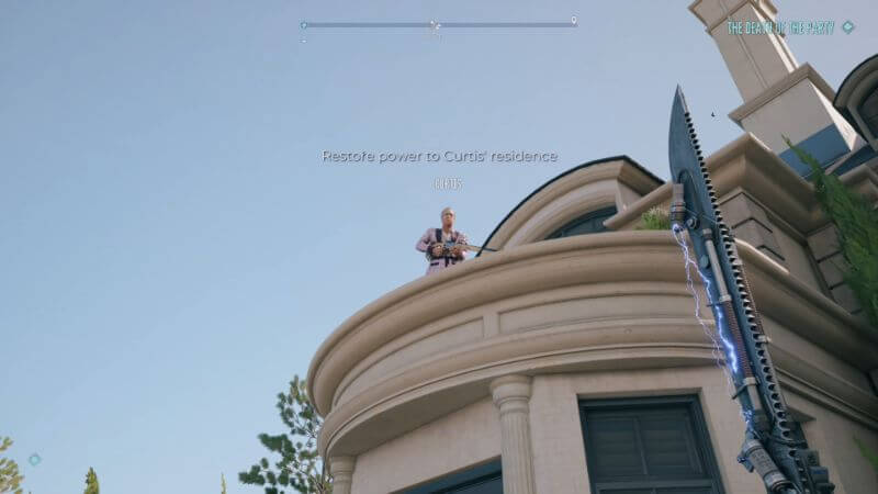 Speaking with Curtis in the Death of the Party in Dead Island 2