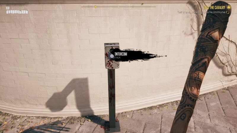 Intercom Interaction in the Death of the Party in Dead Island 2