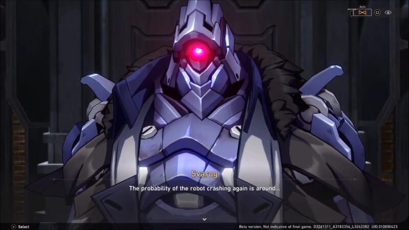 Svarog speaking to Clara in Rarely Affectionate Honkai Star Rail