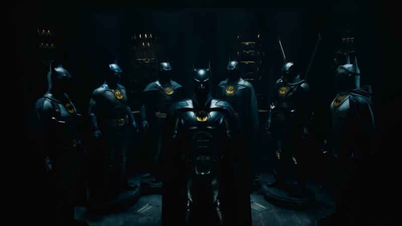 The Flash Movie Batman suits