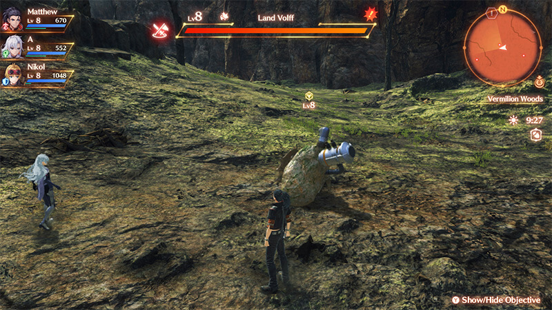 Tracking enemies in Xenoblade Chronicles 3 Future Redeemed.